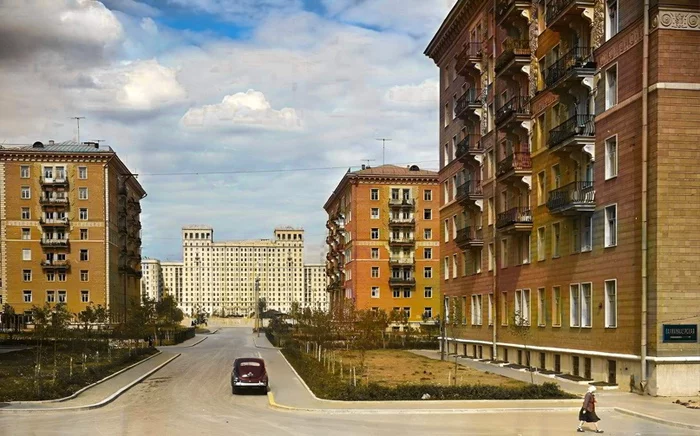 Послевоенная Москва глазами классика советской фотографии. Прогулка по Москве 50-х годов Старое фото, СССР, История города, 50-е, Москва, Семён Фридлянд, Колоризация, Фотография, Длиннопост