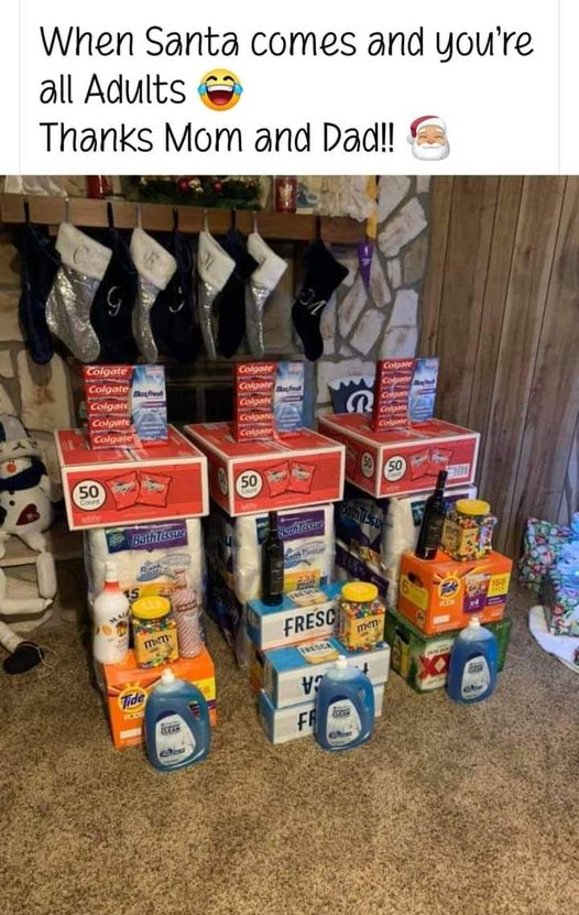 When Santa comes and you're all Adults  , Reddit
