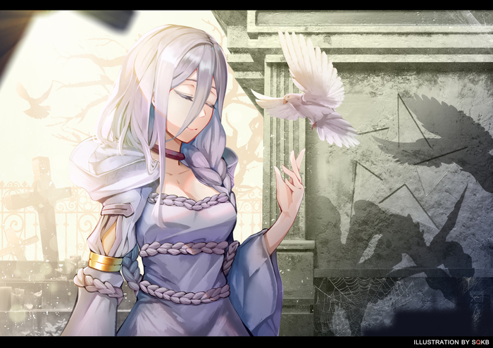 Shiraori , Anime Art, Shiraori, Kumo desu ga nani ka?