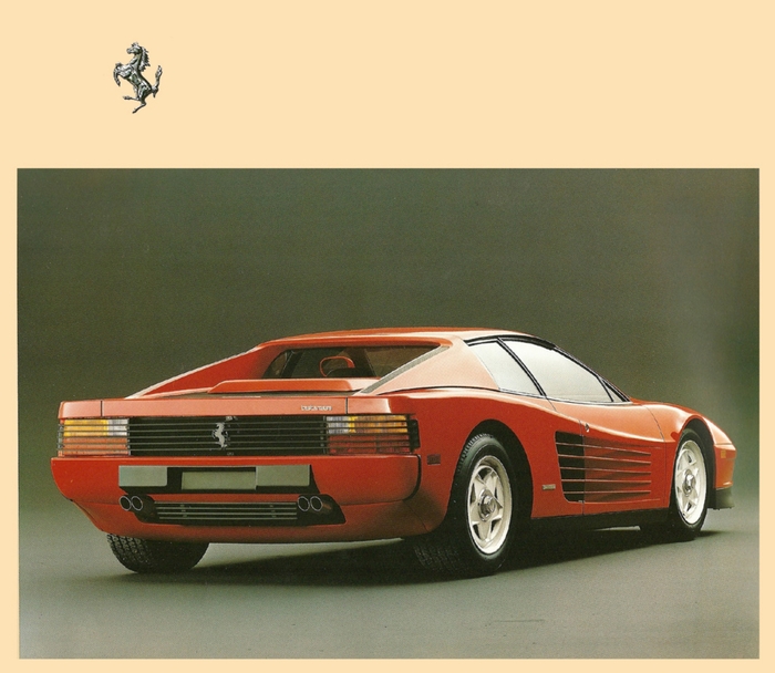 Брошюра Ferrari Testarossa за 1984 год Брошюра, Реклама, Авто, Ferrari, Testarossa, Длиннопост