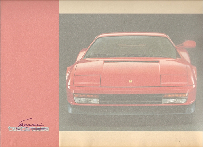 Брошюра Ferrari Testarossa за 1984 год Брошюра, Реклама, Авто, Ferrari, Testarossa, Длиннопост
