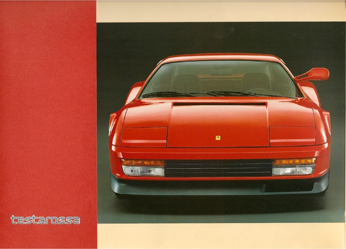 Брошюра Ferrari Testarossa за 1984 год Брошюра, Реклама, Авто, Ferrari, Testarossa, Длиннопост