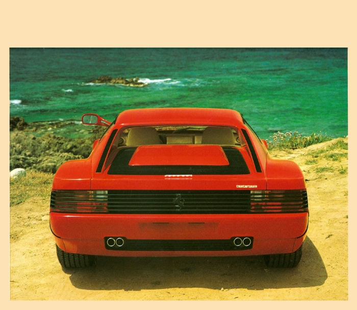 Брошюра Ferrari Testarossa за 1984 год Брошюра, Реклама, Авто, Ferrari, Testarossa, Длиннопост