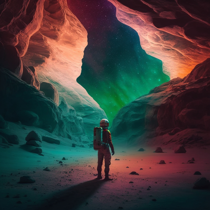 Северное сияние на марсе