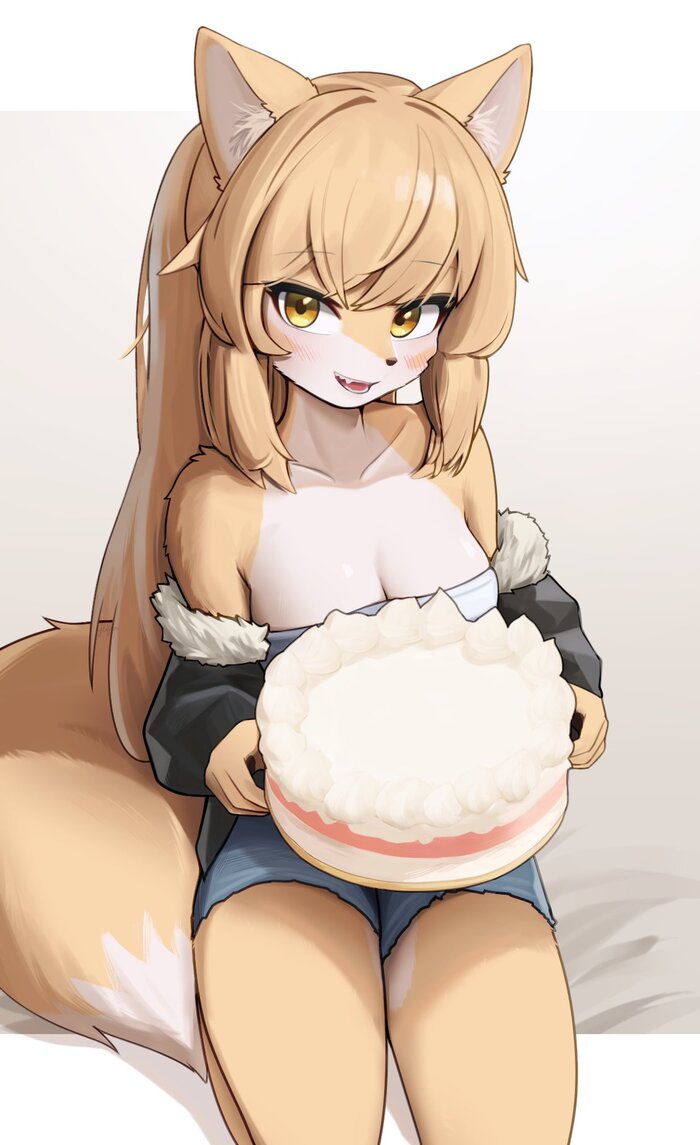 Wolfess & Fox , , , Furry wolf, Furry Fox, Korfiorano, 