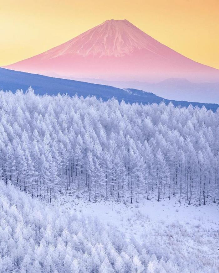 Зимний рассвет над Фудзи