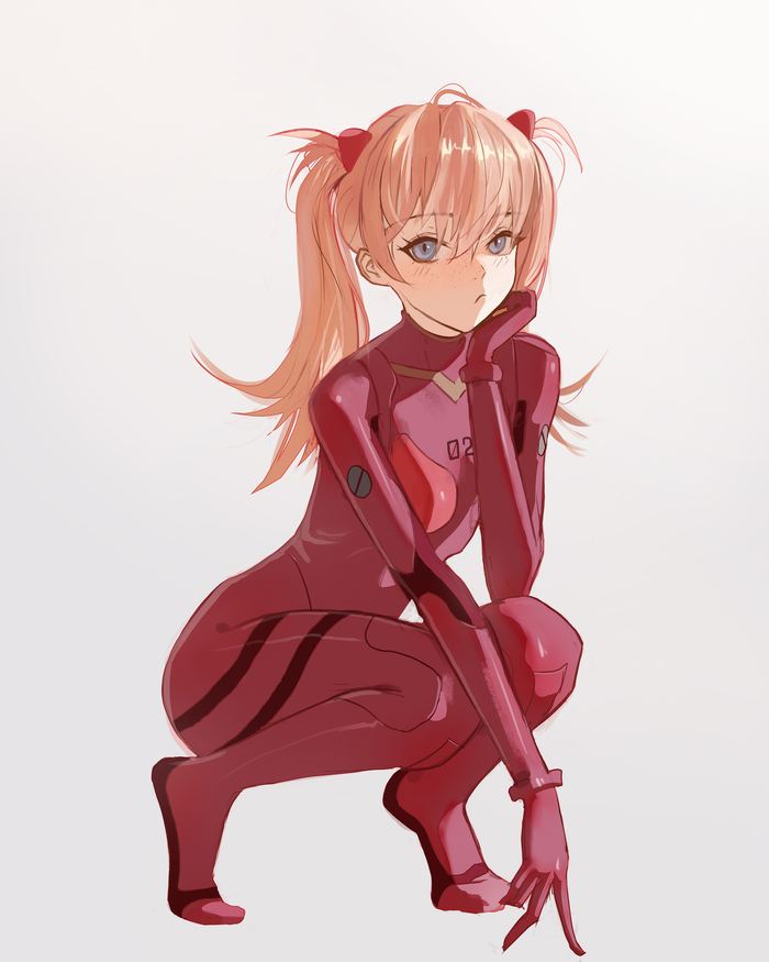 Asuka Anime Art, , Evangelion, Asuka Langley