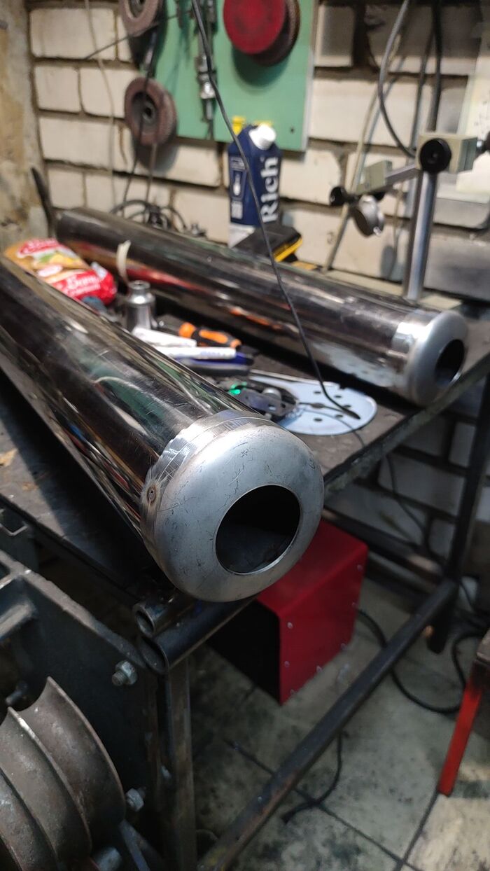 Глушитель для мотоцикла. Своими руками | Пикабу