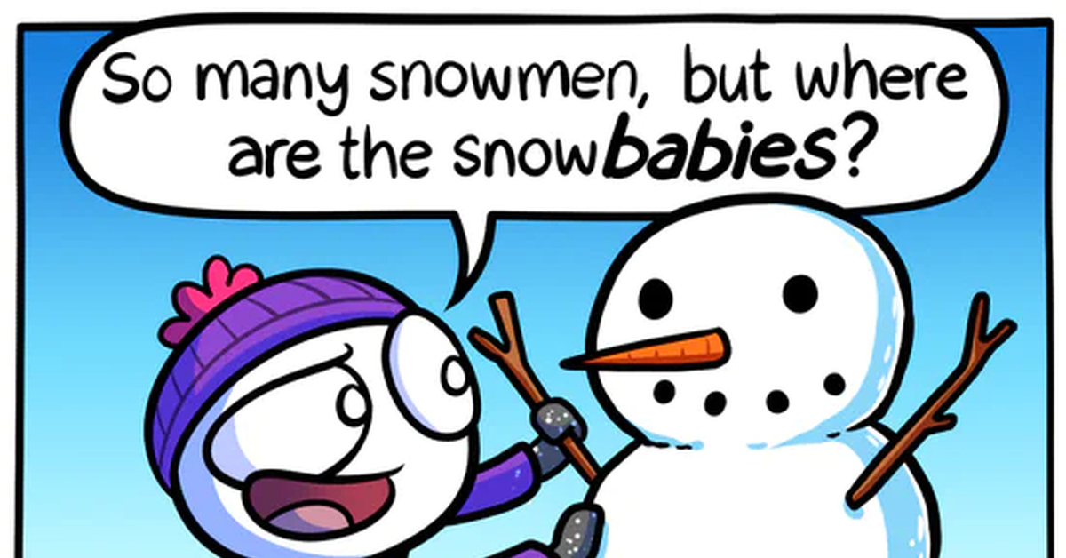 Снеговика слепил | Пикабу