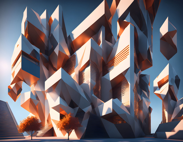 Геометрическая абстракция современного города