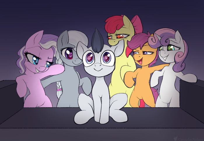      My Little Pony, Applebloom, Diamond Tiara, Rumble, Scootaloo, Silver Spoon, Sweetie Belle