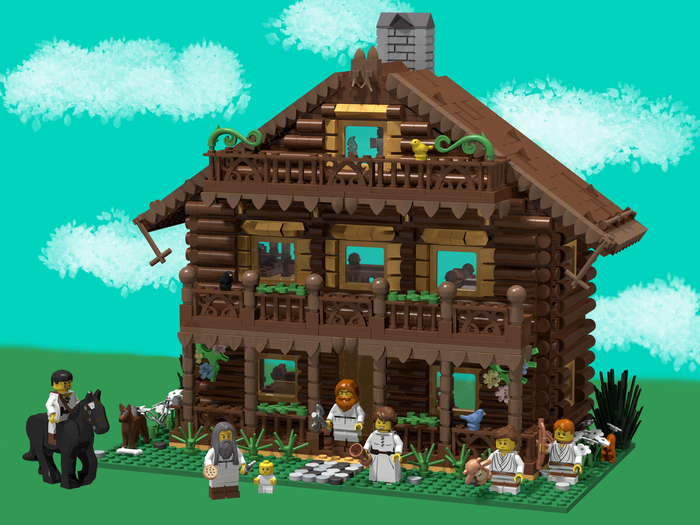 Лего Древнерусский Дом! LEGO, Конструктор, Древнерусский, Древнерусский стиль, Длиннопост, Дом, Идея, Модели, Моделизм, Общественная поддержка