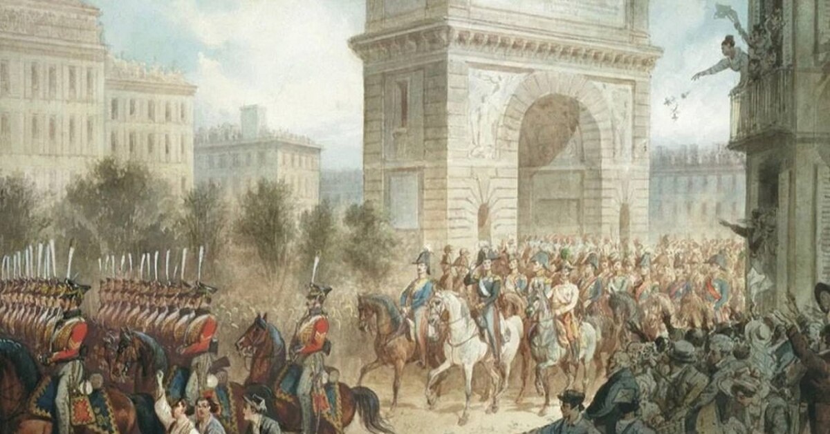 Победа наполеона поражение наполеона. Русская армия в Париже 1814. Русские войска в Париже 1812. Русские в Париже в 1814.