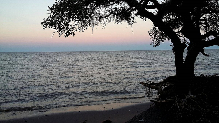 Океан перед самым рассветом Фотография, Атлантический океан, Аргентина, Мобильная фотография, Спокойствие, Рассвет