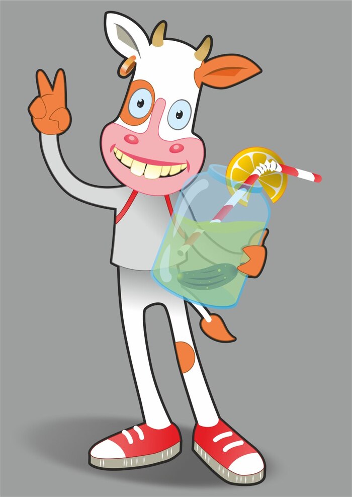 Вы любите коров? Рисунок, Бык, Векторная графика, Длиннопост