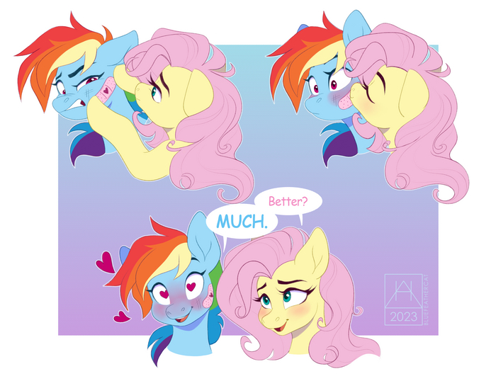 -? - My Little Pony, Rainbow Dash, Fluttershy, MLP Lesbian, 