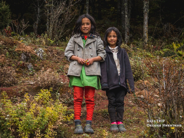 Девочки в Гималаях Туризм, Путешествия, Дети, Непал