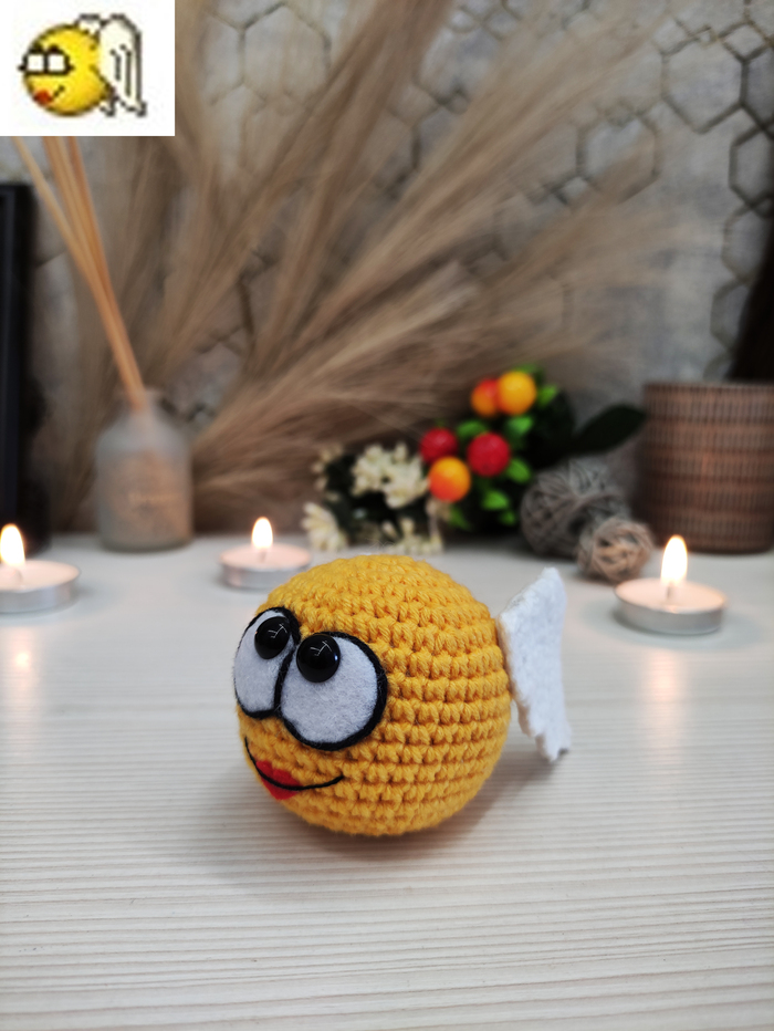 Брелок-смайлик ICQ, Смайл, Колобок, Рукоделие без процесса, Своими руками, Игрушки, Подарки, Сувениры, Брелок, Ангел, Демон, Черт, Папуасы, Длиннопост