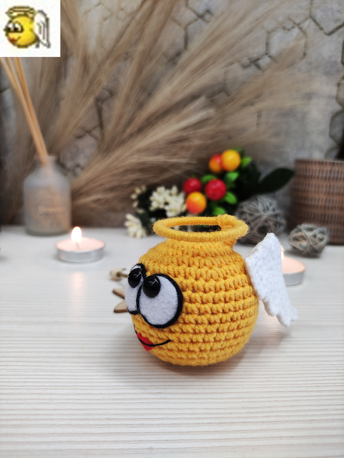 Брелок-смайлик ICQ, Смайл, Колобок, Рукоделие без процесса, Своими руками, Игрушки, Подарки, Сувениры, Брелок, Ангел, Демон, Черт, Папуасы, Длиннопост