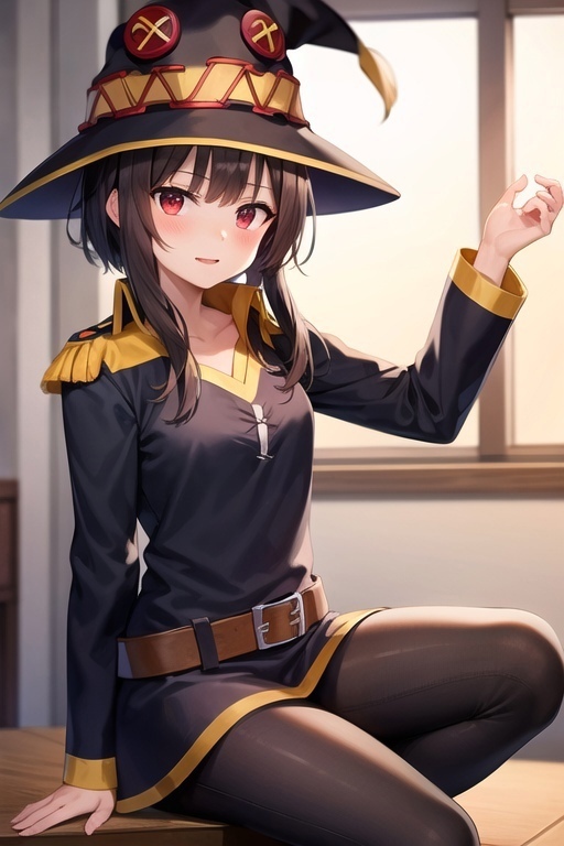    police uniform NovelAI,  , Konosuba, Megumin,  , , Anime Art, 