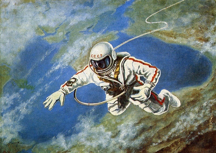 "Над Чёрным морем", картина космонавта Алексея Леонова