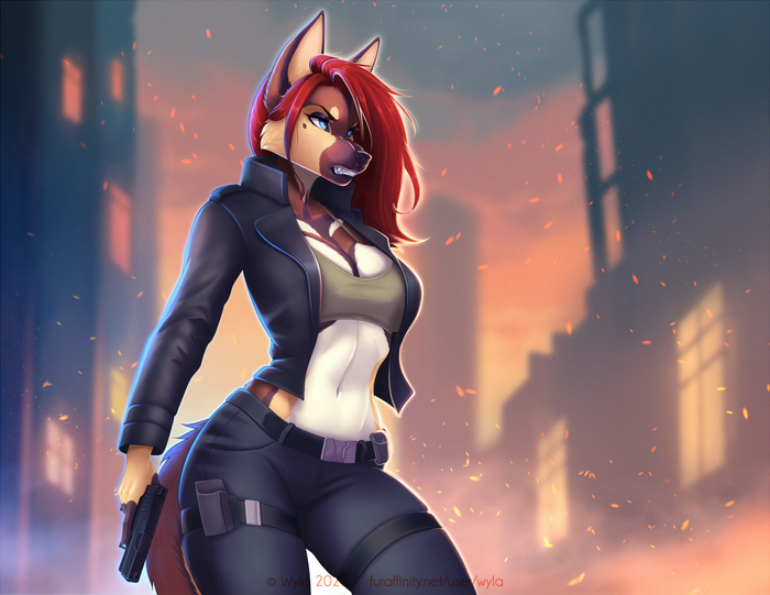 Girls  Wyla , , , Furry wolf, Furry Dog, Wyla, 