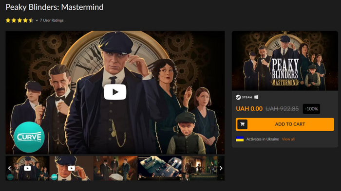  Peaky Blinders: Mastermind , Steam