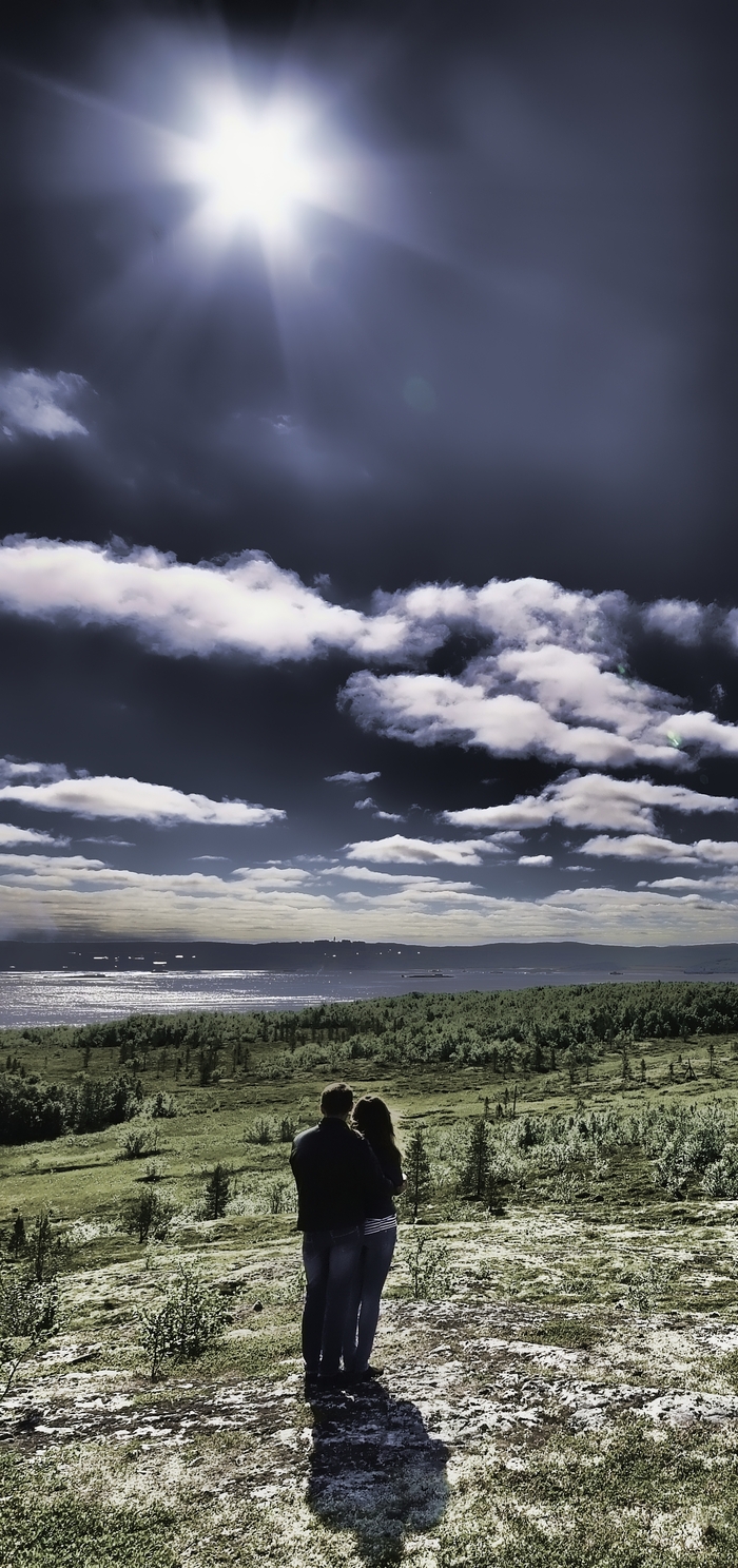 Кольский залив. Вид на Североморск