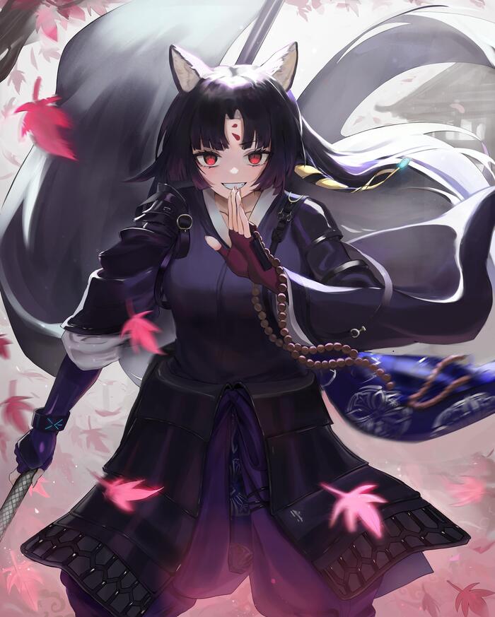 My blade only cuts evil! Arknights, Anime Art, , Saga (Arknights)