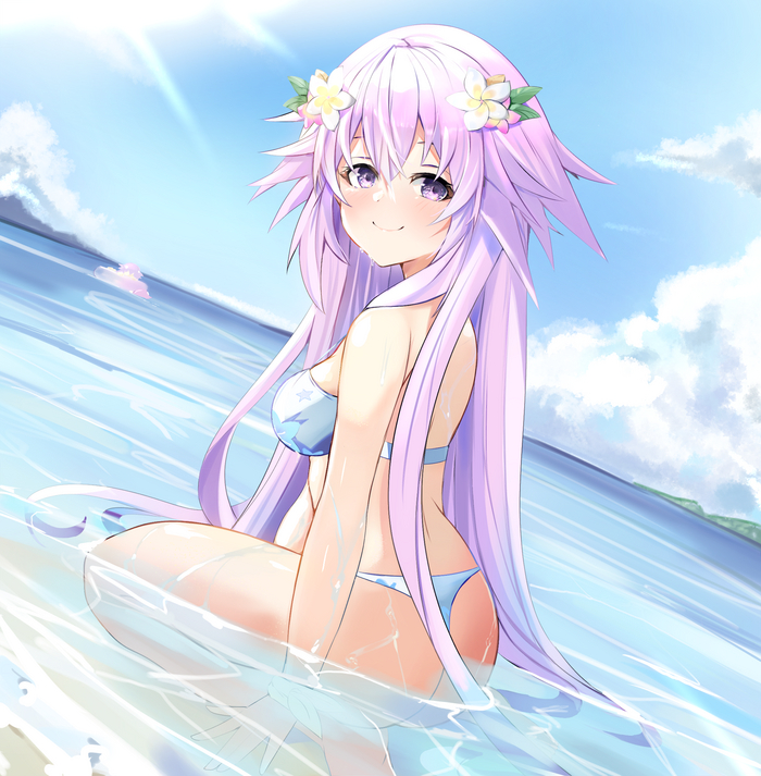 Adult Neptune Anime Art, Hyperdimension Neptunia, Neptunia, Neptune, , Thebimbamz