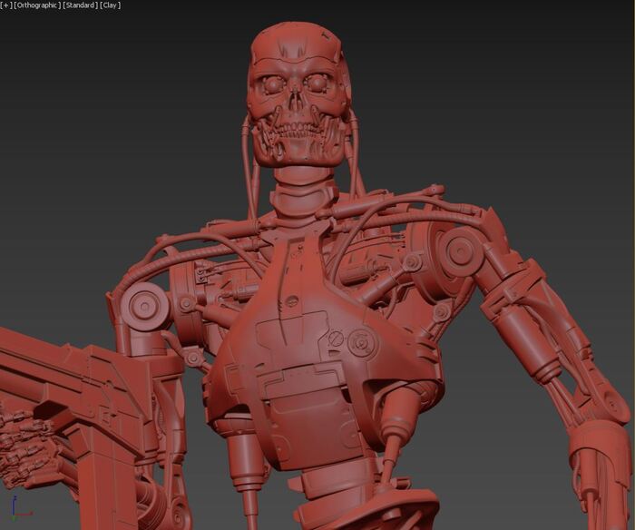 T-800 Terminator 2 Judgment Day High Detal 3D Print Model  , 3D, 3D , 3D , , 3D ,  , , ,  ,  , , , , , Wh miniatures, 