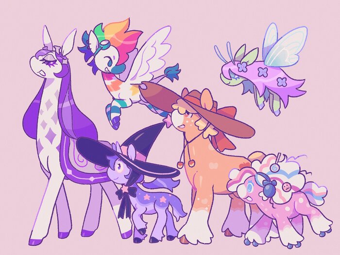   My Little Pony, Ponyart, Twilight Sparkle, Rarity, Applejack, Pinkie Pie, Fluttershy, Rainbow Dash, Mane 6