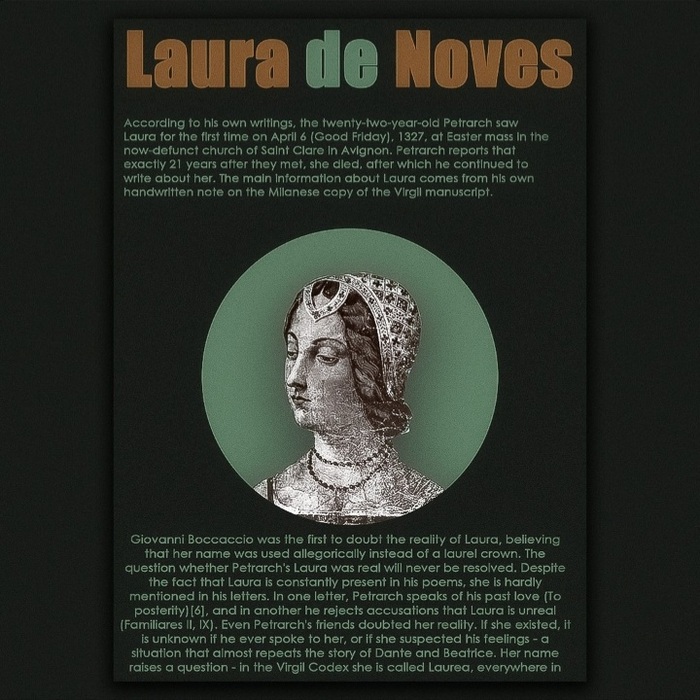 "Laura de Noves" Minimalistic, 