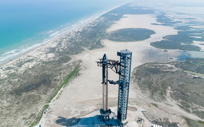 120-метровая ракета SpaceX Starship на космодроме Запуск ракеты, SpaceX, Спутники, Прогресс, Длиннопост