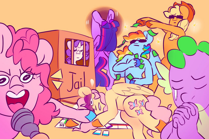  My Little Pony, Twilight Sparkle, Fluttershy, Rainbow Dash, Pinkie Pie, Applejack, Rarity, Spike