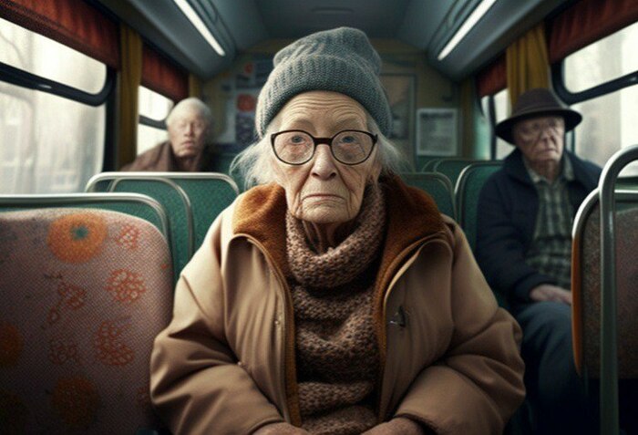 Бабка заходит в автобус и садится напротив деда, широко раздвинув ноги Кросспостинг, Pikabu Publish Bot, Бабка