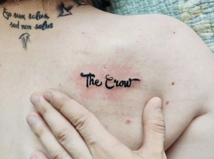 Hidden Crow Tattoo