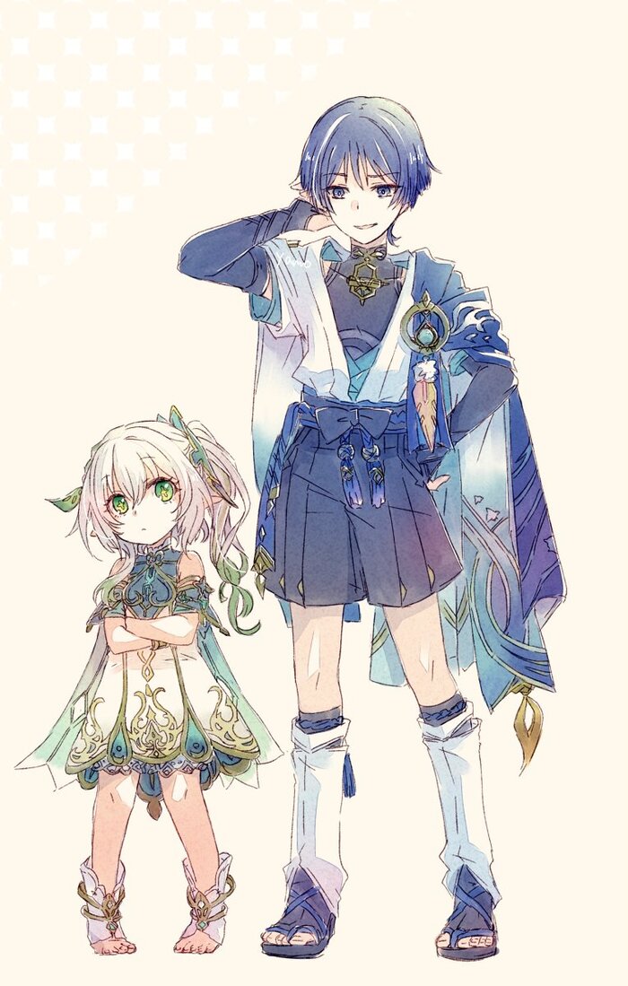    Genshin Impact, Anime Art, Nahida, Scaramouche, Loli, 