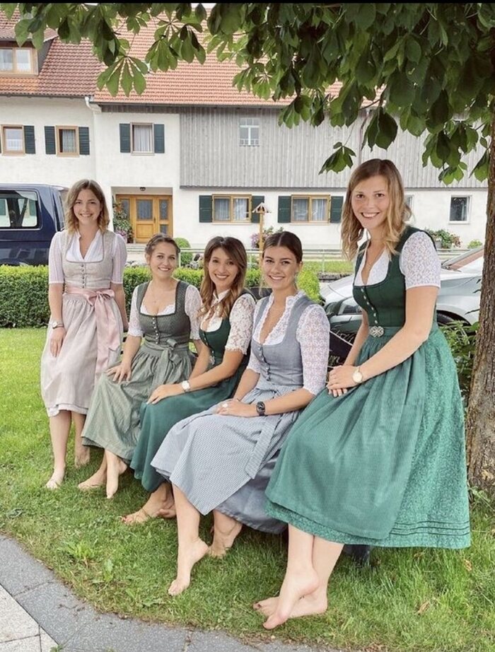 Любо Национальные костюмы, Девушки, Фотография, Бавария, Германия