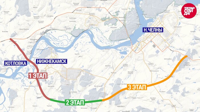 Объездная набережные челны м7 проект дорога