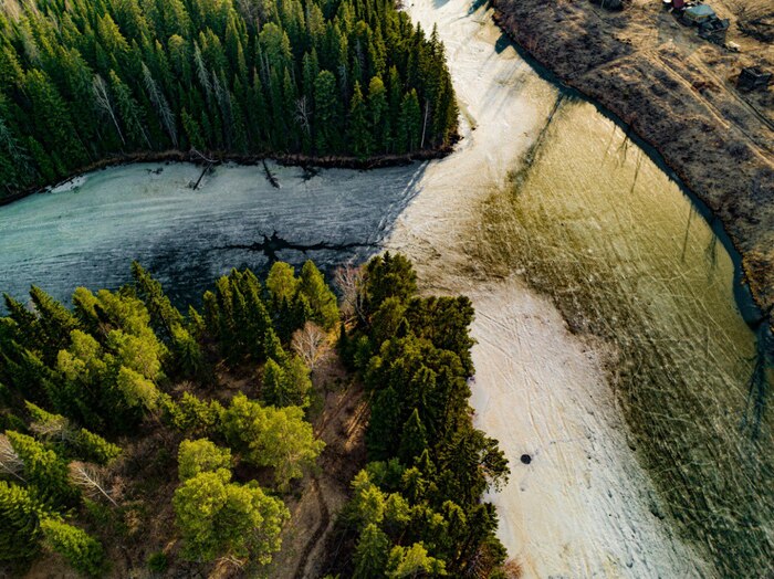 Тобольский район, деревня Потапова Тобольск, Фотография, Квадрокоптер, Длиннопост, Вид сверху, Природа