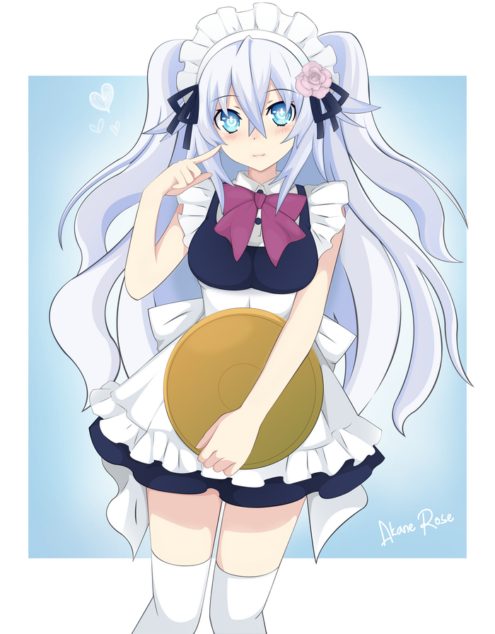 Next Black Maid Anime Art, Hyperdimension Neptunia, Neptunia, Noire (Black Heart), Black Heart, , Akane Rose, Next Black