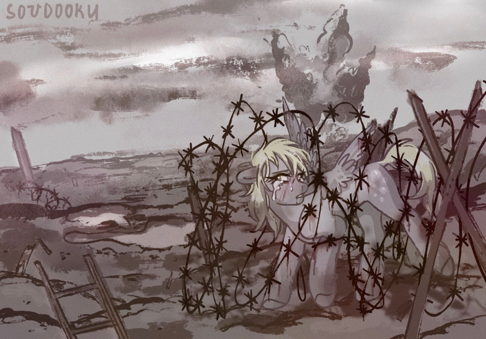 No Man's Land of Verdun My Little Pony, Derpy Hooves, Semi-grimdark