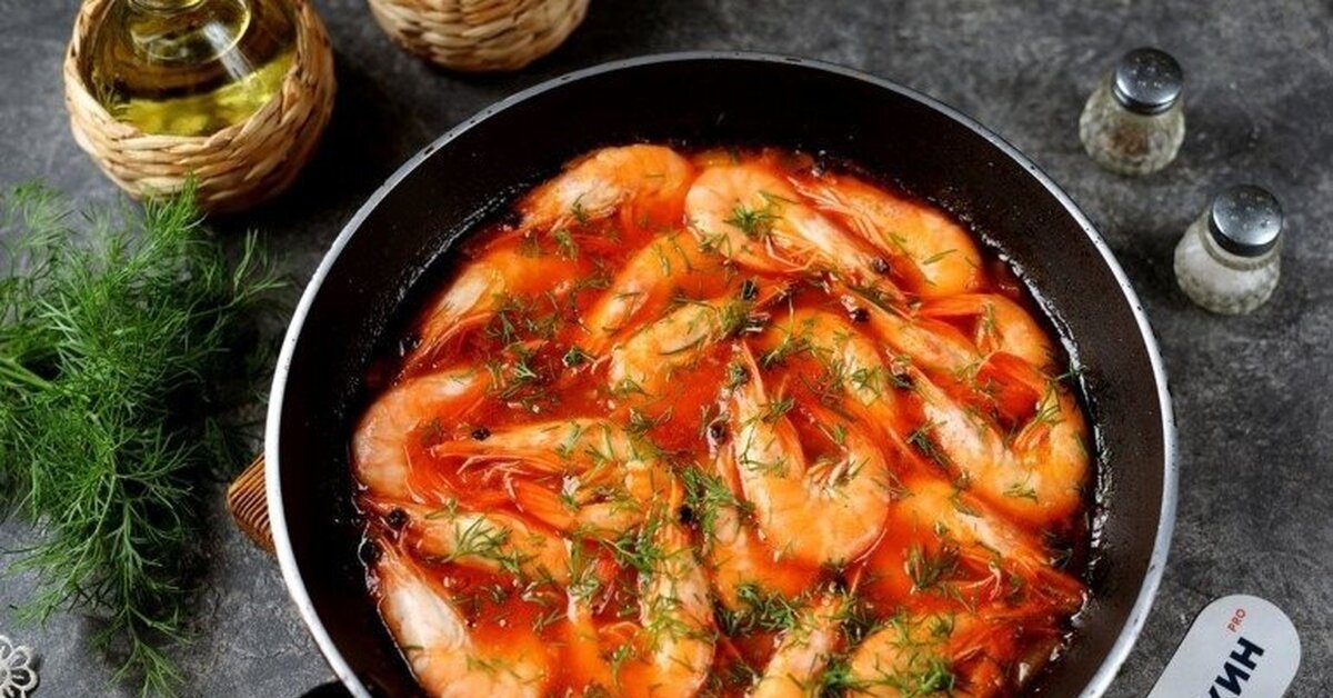 Жареные креветки с чесноком рецепт на сковороде с фото пошагово