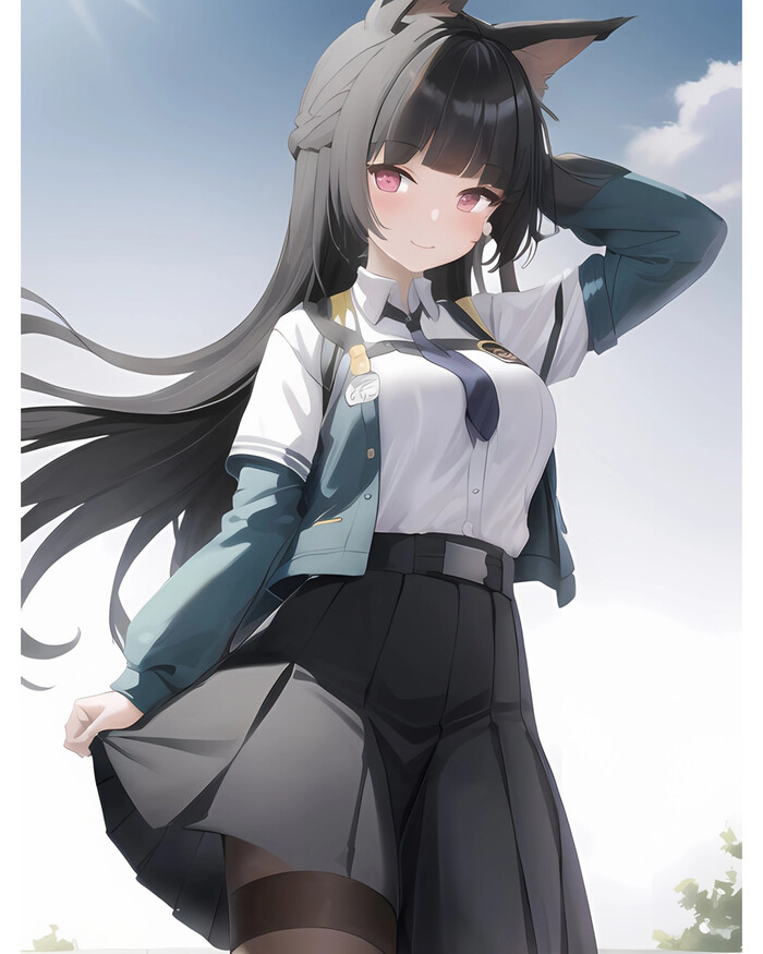  , Anime Art, Zenless Zone Zero,  , , , Hoshimi Miyabi (zzz),  , Animal Ears