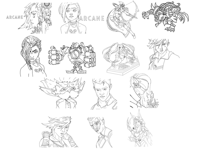 Раскраски League of Legends LoL, шаблоны для печати и векторные макеты Лига Легенд для лазерной гравировки