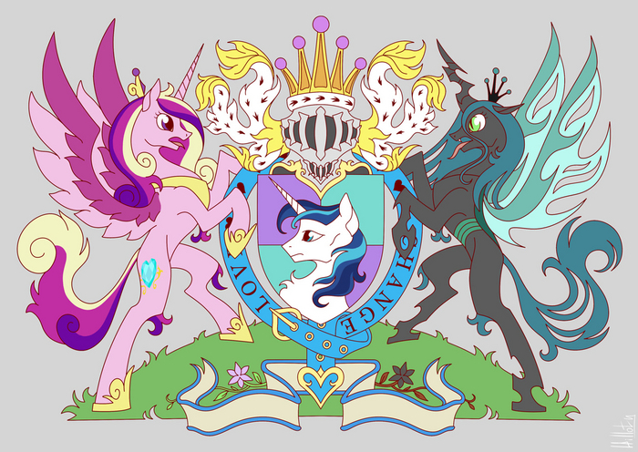  My Little Pony, Shining Armor, Princess Cadance, Queen Chrysalis