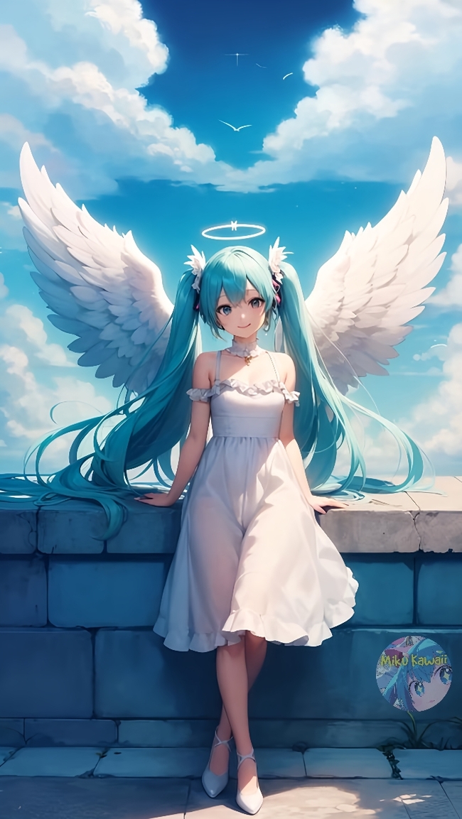 Angel Miku Hatsune Miku, Vocaloid, Anime Art, Vocaloid Art,  , 