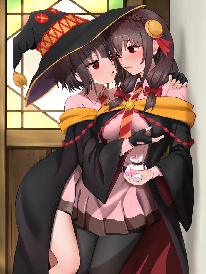     , Anime Art, Konosuba, Yunyun, Megumin, Yuri