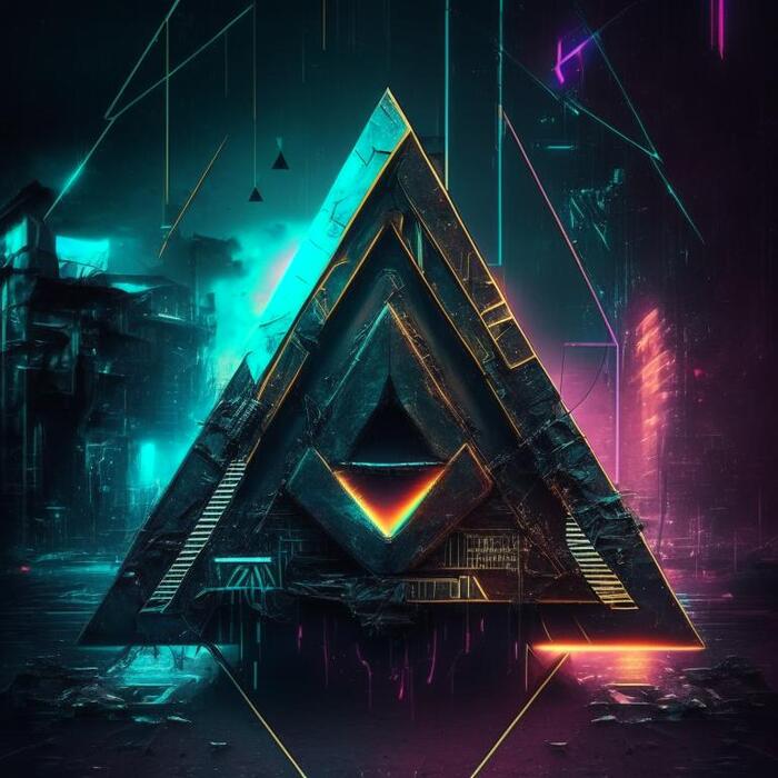Треугольник в стиле: Киберпанк | Пикабу